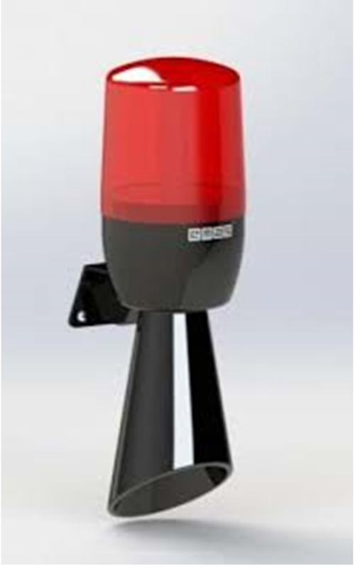 IT Series Red 12-24V AC/DC With Buzzer LED Horn 70mm - IT070R024Z