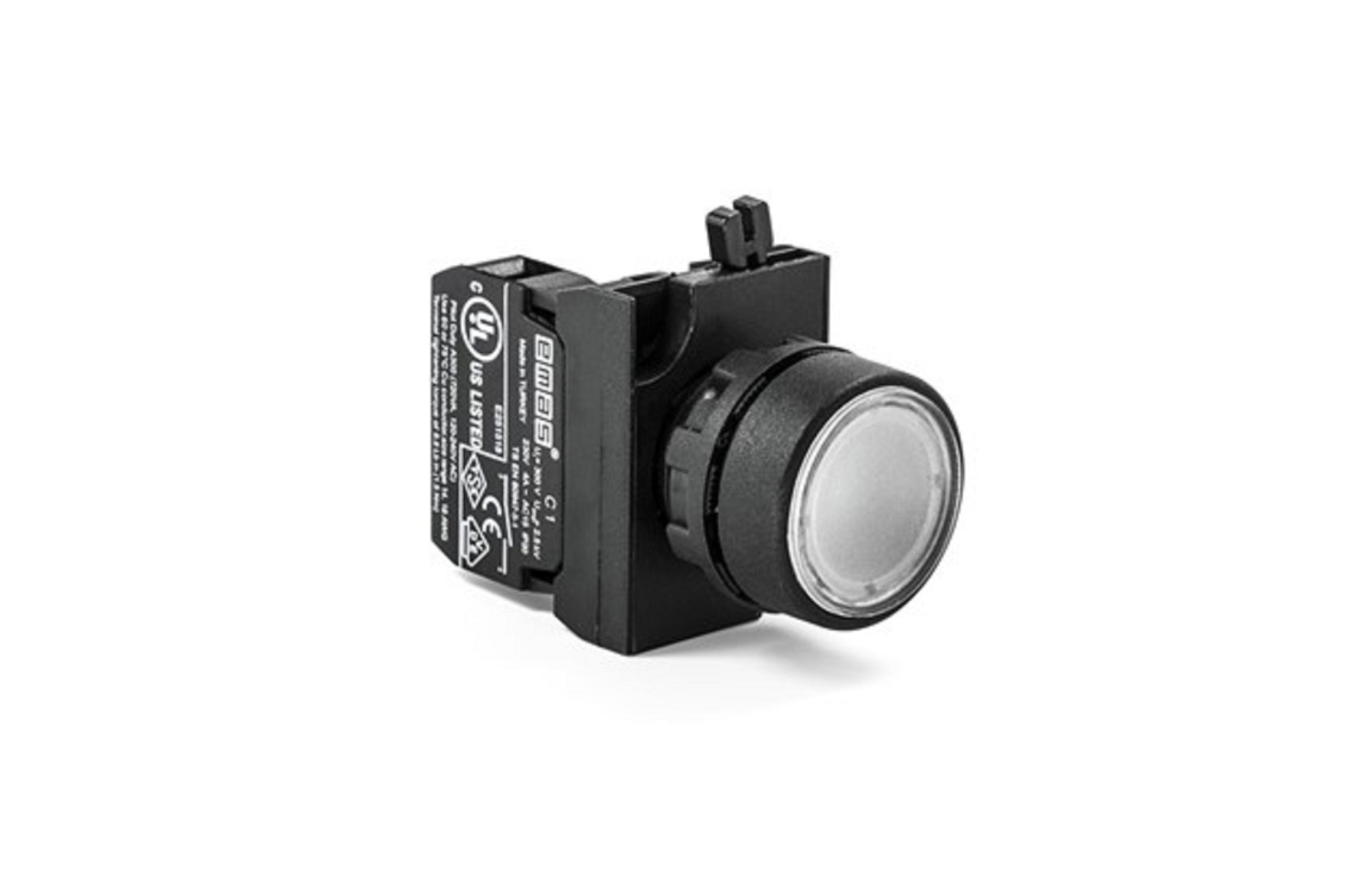 CP Series Plastic 1NO Spring Flush White 22 mm Control Unit - CP100DB