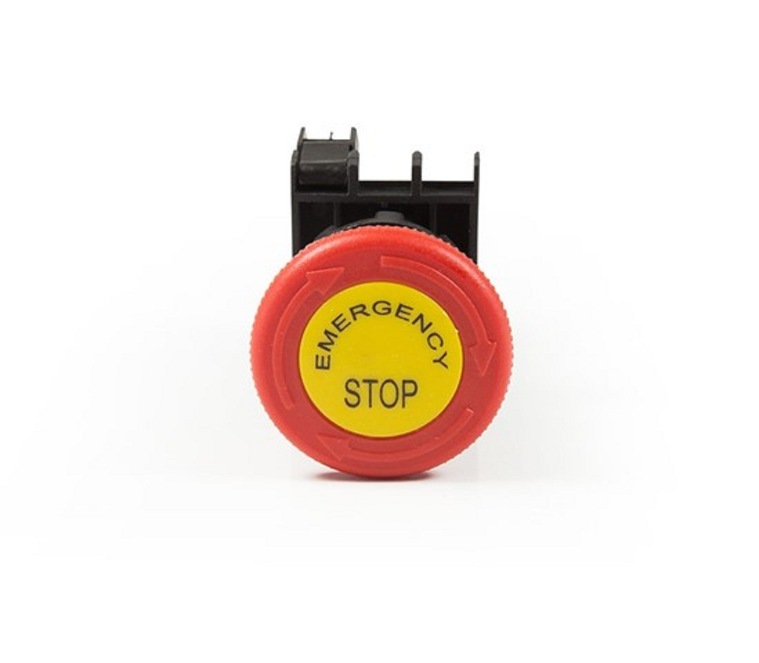 B Series Plastic 1NC Emergency 40 mm Turn to Release with Label Red 22 mm Control Unit - B200EE